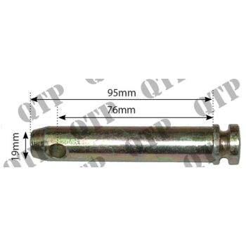 Top Link Pin Cat 1 Working Length: 76mm - PACK OF 2 - PRICE PER UNIT - 195591