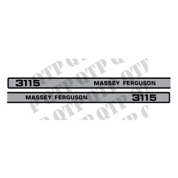 Massey Ferguson Decal Kit 3115 Bonnet - 64615