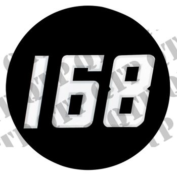 Massey Ferguson Decal 168 Vinyl Badge - 65092